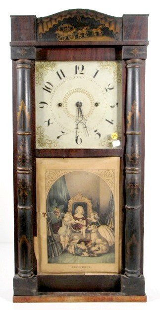 Jerome & Darrow Stenciled Shelf Clock