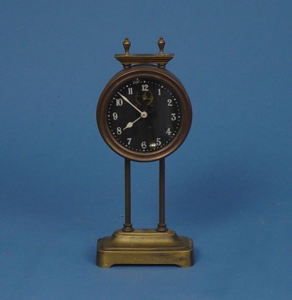 Old Unusual Gravity Powered Mantel Clock