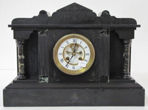 L. Marti & Cie 1884 Slate Mantle Clock