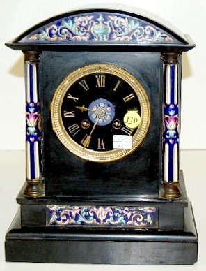 8 Day French T.A.&B. Slate Mantle Clock