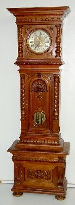 30 Day Carved & Engraved 3 Wt Vienna Floor Clock