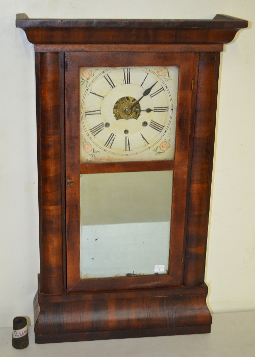 Antique Daniel Pratt Split column Weight Driven Shelf Clock