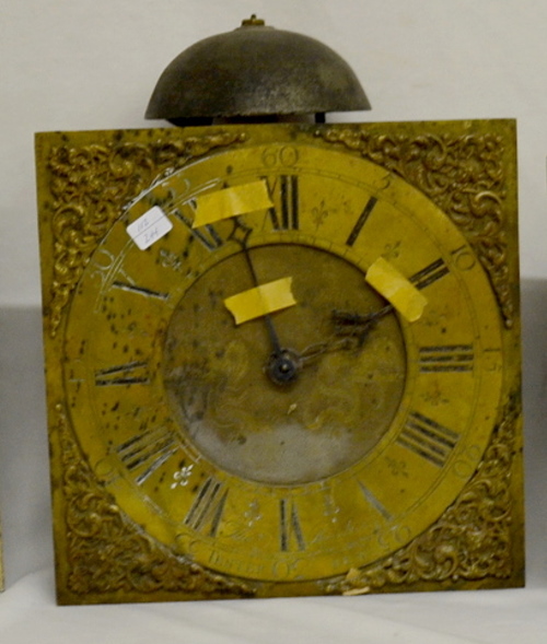 Antique British 30 Hour Clock movement With Brass Dial