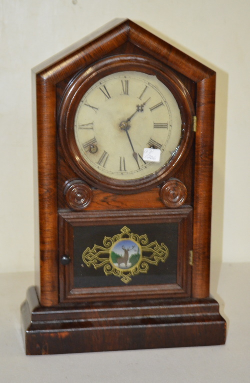 Antique Gilbert Sharp Gothic Cottage Clock