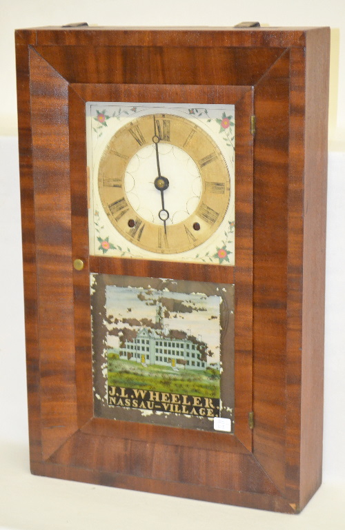 Antique Chauncey Jerome Wooden Works OG Shelf Clock