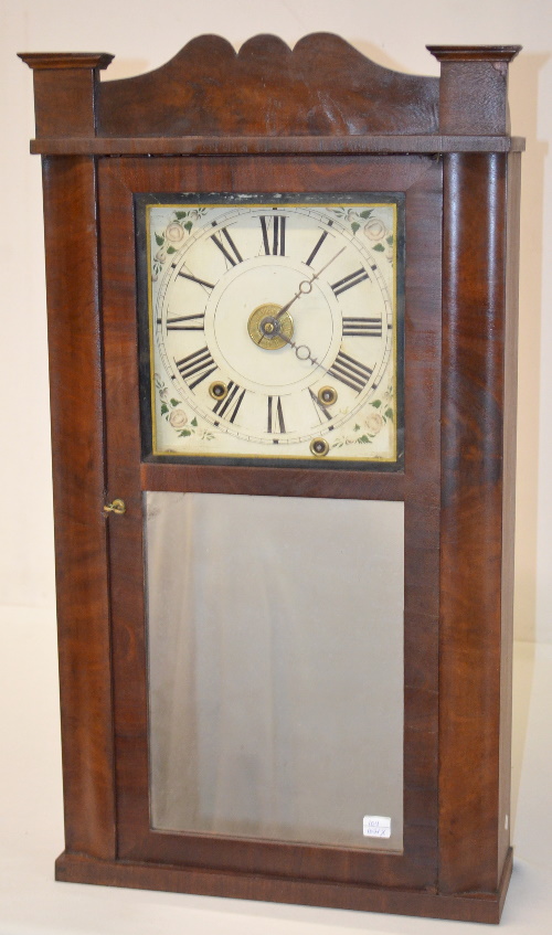Antique Daniel Pratt Jr. 3 Weight Wooden Works Clock