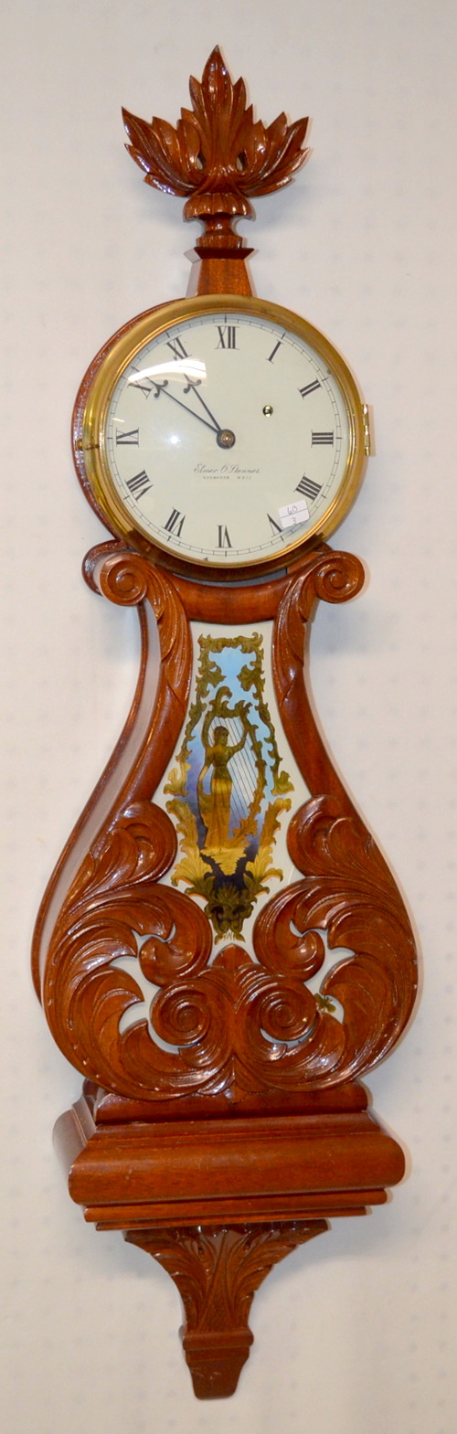 Antique E.O. Stennis Lyre Banjo Clock M.C.I.P. 72