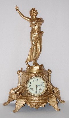 Ansonia “Olympia & Castanet Player” Statue Clock