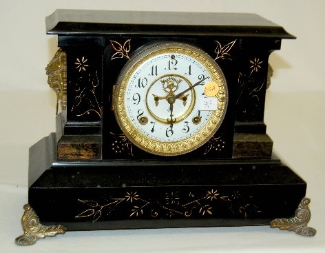 Ansonia “Vienna” Enameled Iron Case Clock