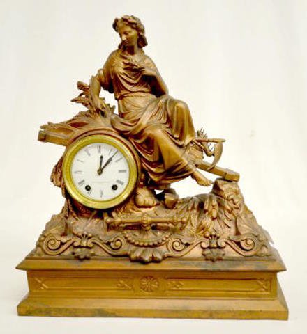 Seth Thomas & Sons Lady Statue Clock