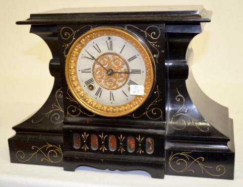 Ansonia “Naples” Enameled Iron Case Clock