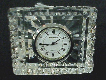 Waterford Crystal Quartz Clock- 3″ Tall, 2 Â½” W