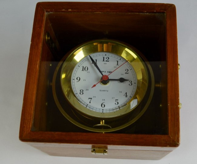 Quartz Ships Time Clock.