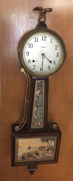 E. Ingraham Treasure Island Banjo Clock
