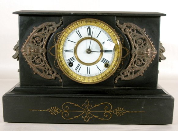 Ansonia PADUA Enameled Iron Case Clock