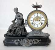 Ansonia Seated Woman Statue Clock