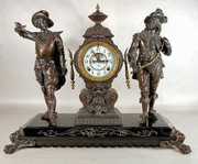 Ansonia Don Caesar & Don Juan Double Statue Clock