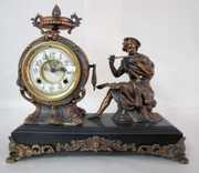 New Haven Flute Player Statue Clock