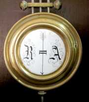 German RA Hanging Clock