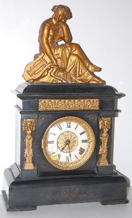 Seth Thomas Mantle Clock w/Figure