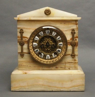 Ansonia Onyx mantle clock
