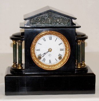 Ansonia “Ormonde” Enameled Iron Case Clock