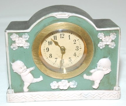 Rose O’Neill Jasper Kewpie Clock