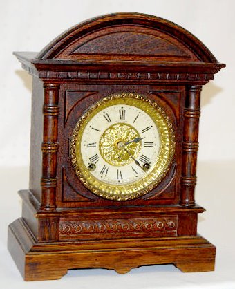Seth Thomas Oak Cabinet Mantel Clock