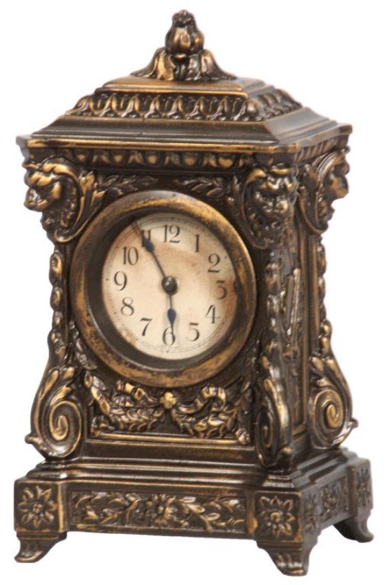 German Bronze Novelty Clock