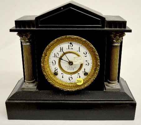 Ansonia Iron Mantel Clock, St. Louis Jewelry