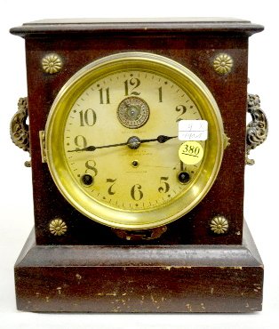 Seth Thomas Wood Case 8 Day Alarm Clock