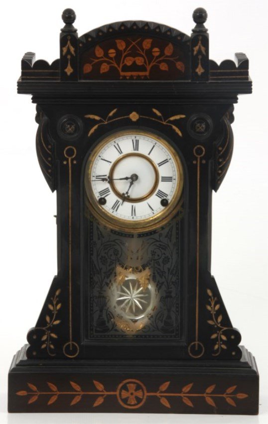 Kroeber Inlaid Mantle Clock