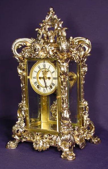 Ansonia Apex Crystal Regulator Clock