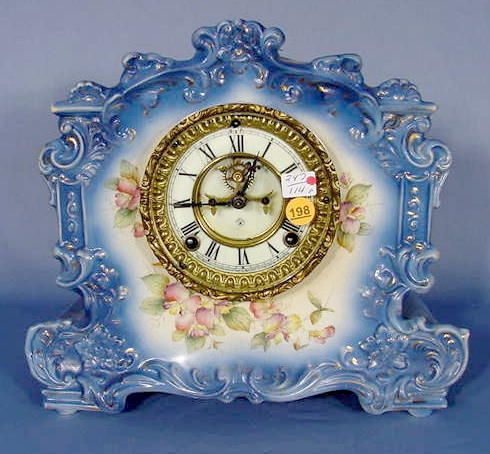 Ansonia Royal Bonn Record China Clock NR