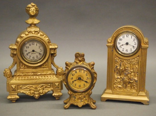 3 Iron Novelty clocks