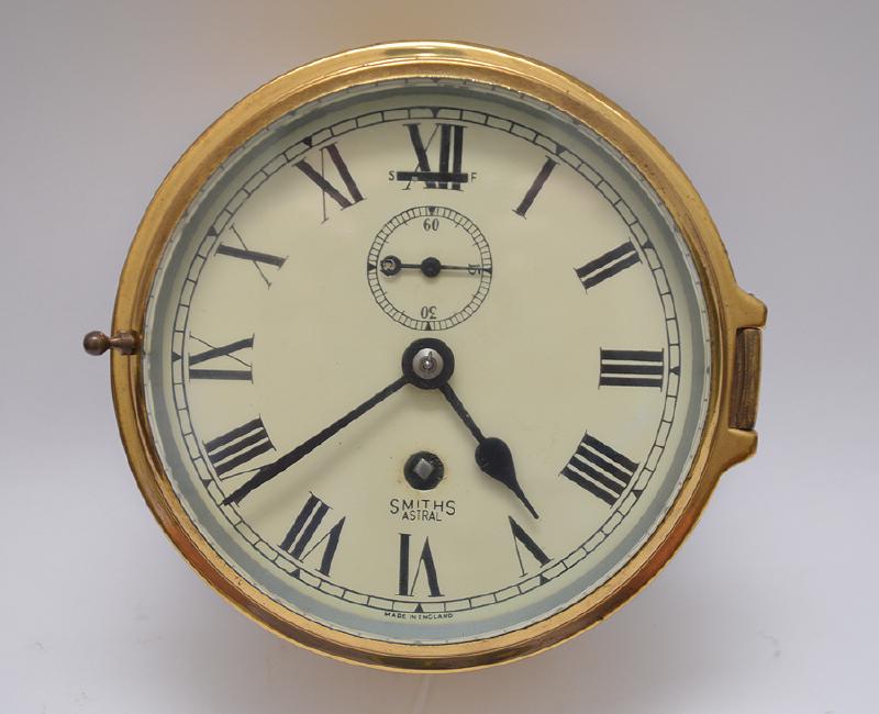 Smiths Astral Brass ShipÂs Clock.  Dia. 7 Â¼Â