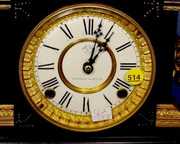 Ansonia Enameled Iron Clock