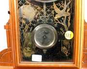 Waterbury Corona Carved Parlor Clock w/Alarm