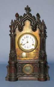 Iron Front Clock w/American Clock Depot Label