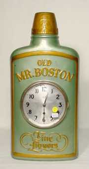 Old Mr. Boston Gilbert Bottle Clock