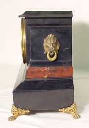 Black Mantle Iron Case Clock