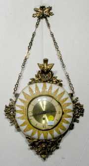 Artco 8 Day Jeweled Hanging China Clock