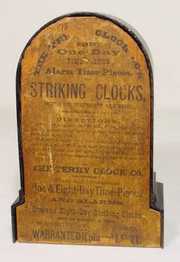 Terry Clock Co. Iron Case Clock