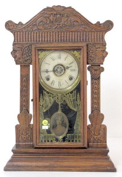Oak Gilbert “Steamer” Kitchen Clock