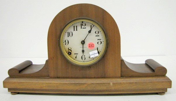 E. Ingraham Walnut Mantle Clock