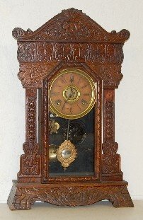 Gilbert Oak  “Steamer No. 46” Kitchen Clock