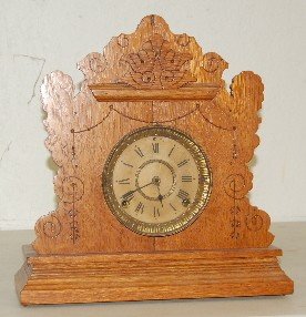 Seth Thomas T & S Oak Cabinet Clock