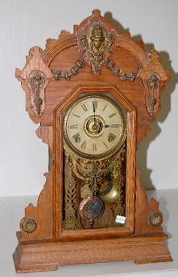 Seth Thomas Oak “Metals No. 4” Mantle Clock