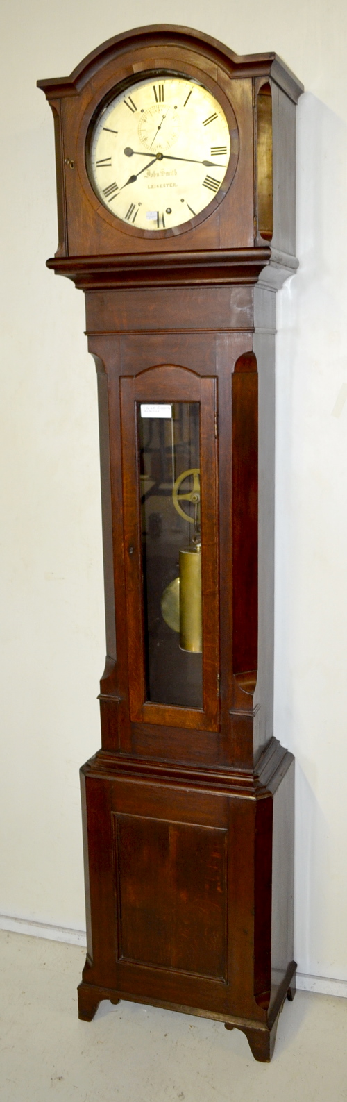 Antique “John Smith, Leicester” Tall Case Clock, 1 Year