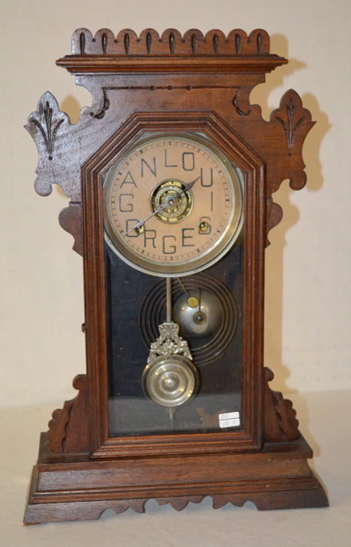 Antique Ansonia “Cordova” Walnut Kitchen Clock